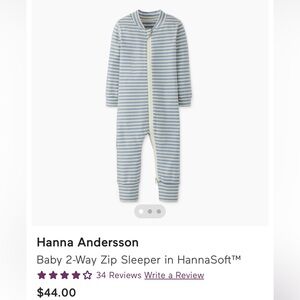 EUC Hanna Andersson Two Way Zip Sleeper